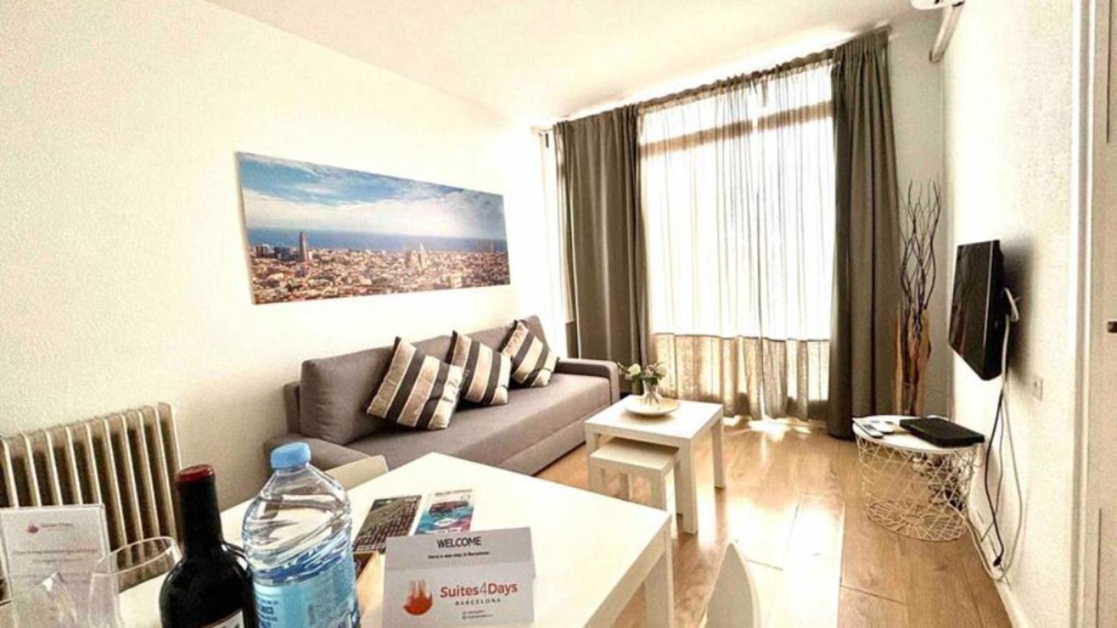 Ferienwohnung Sants Station Penthouse Barcelona Exterior foto